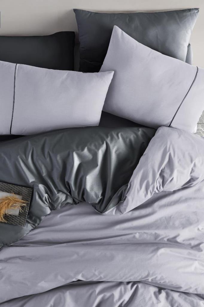 Zagreb %100 Pamuklu Çift Taraflı Çift Kişilik Nevresim Takımı - 1