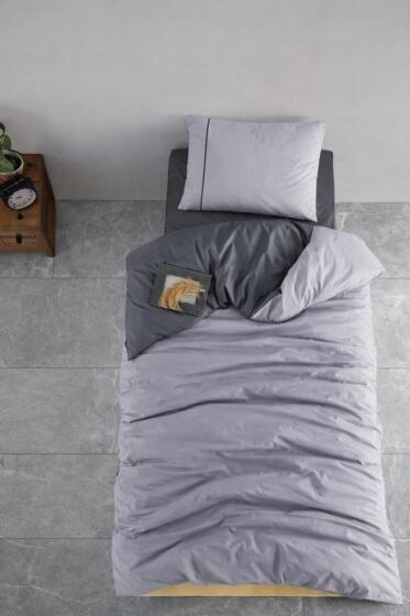 Zagreb %100 Pamuklu Çift Taraflı Tek Kişilik Nevresim Takımı - Çeyiz Diyarı