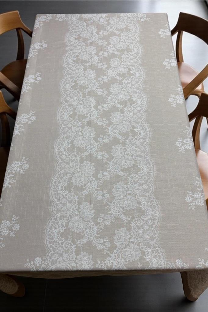 Zaraf Dertsiz Masa Örtüsü 120x150 cm Kahve - 2