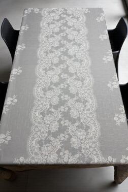 Zaraf Dertsiz Masa Örtüsü 140x180 cm Gri - 2