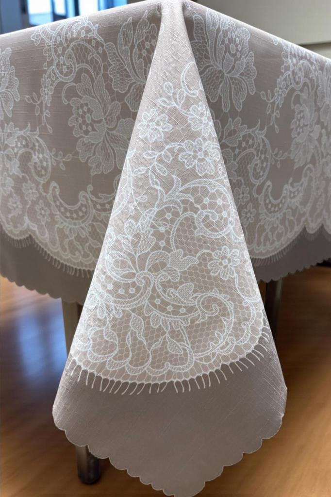 Zaraf Dertsiz Masa Örtüsü 140x180 cm Kahve - 4