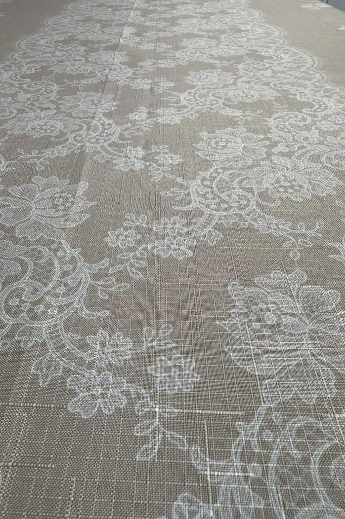 Zaraf Dertsiz Masa Örtüsü 150x150 cm Kahve - 3