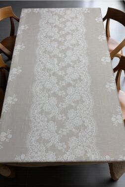 Zaraf Dertsiz Masa Örtüsü 150x300 cm Kahve - 2