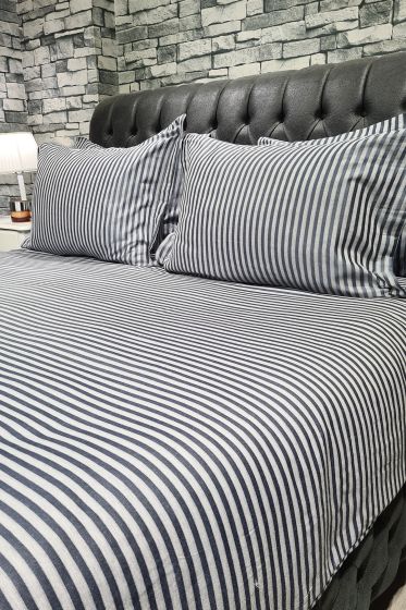 Zebra Çift Kişilik 6 Parça Nevresim Takımı Gri - Çeyiz Diyarı